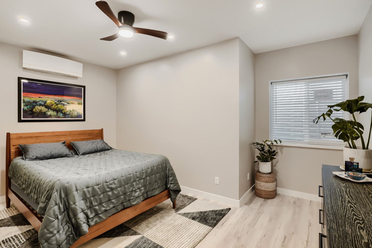 Basement bedroom, staged — 3590 West 21st Avenue Unit 2, Denver, CO 80211